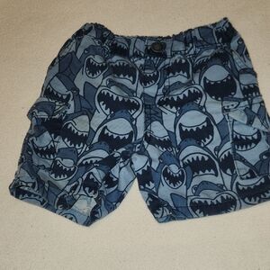 Garanimals Shark Print Kids Shorts, 2T